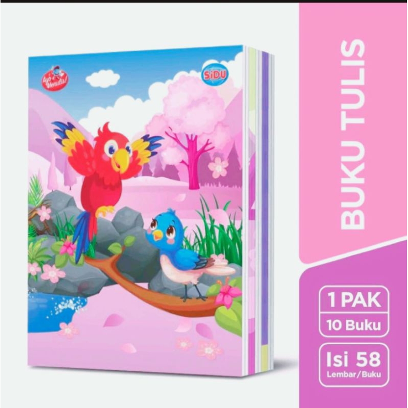 

[MR] Buku Tulis SIDU 58 Isi 10 Buah/ 1 pak