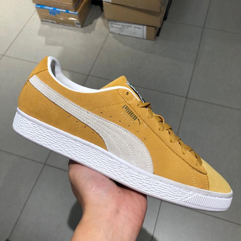 Puma Sepatu Sneakers Suede Classic Xxi Honey Mustard- Whi 374915 05