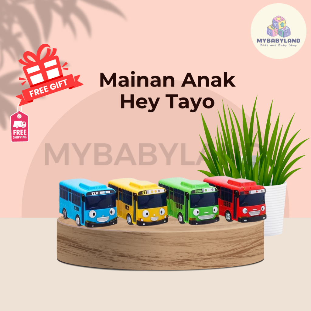 Mainan Anak Mobil Bus Tayo Set | Pull Back Little Bus Tayo | Mainan Anak Bus Tayo | Bus Hey Tayo | M