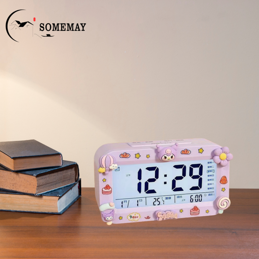 PROMO SOMEMAY Jam alarm dinding M40/ Digital Jam Weker Mini Mode Alarm / Jam dinding digital LED