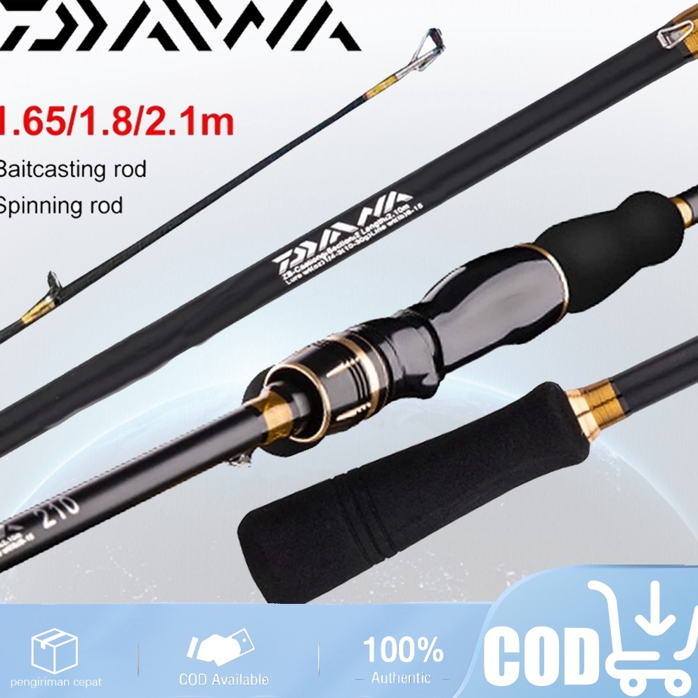 VGD712 Terbaik DAIWA 16m18m21m Ul Power Fishing Rod Solid Carbon Rod Spinning Rod Casting Rod Ultral