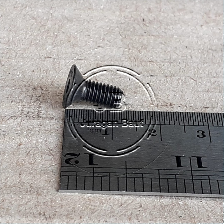 BAUT L VERSENG M5 X 12 JFL JF L M5X12 DIAMETER BODY 5MM BAJA PANJANG 1,2 CM 1,2CM 12MM 12 MM KUNCI L