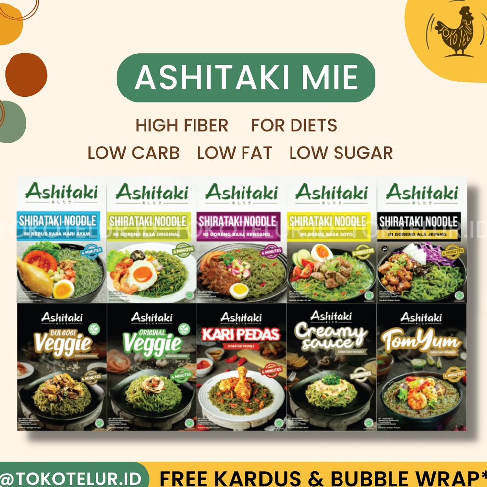 

PYK669 ORIGINAL Ashitaki Mie Shirataki Diet Sehat Shirataki Noodle Mie Instant