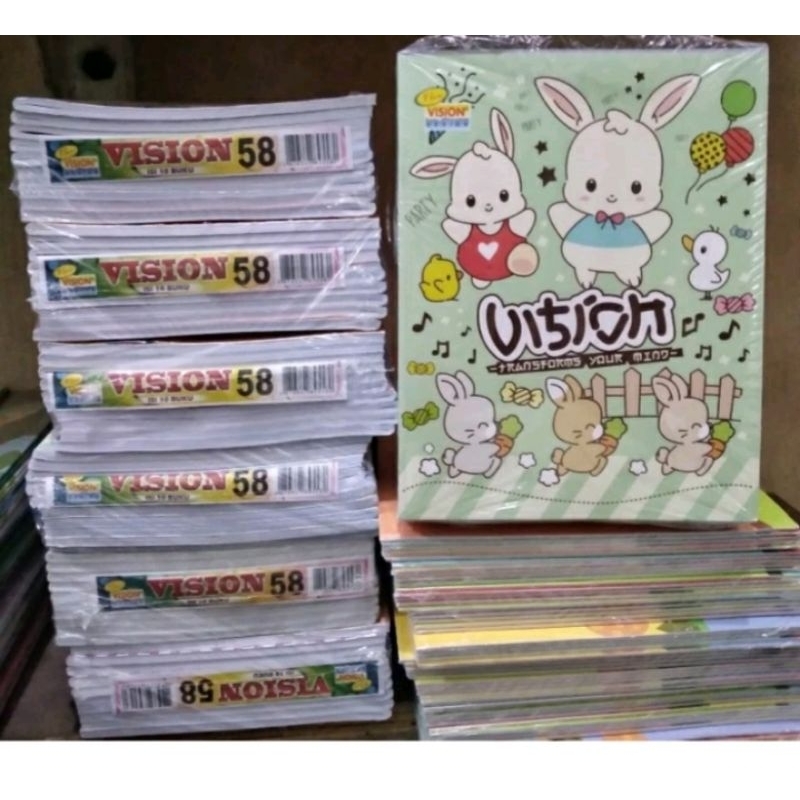 

BUKU TULIS VISION 58 1 PAK 10 BUKU