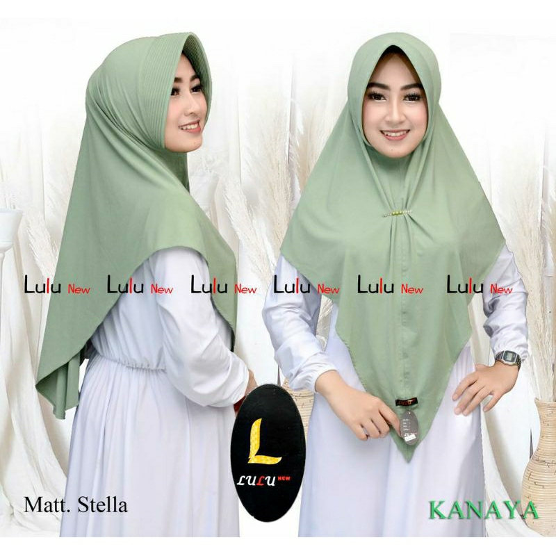 10pcs HIJAB INSTAN LULU / Jersey Stella Hijab Instan by Lulu