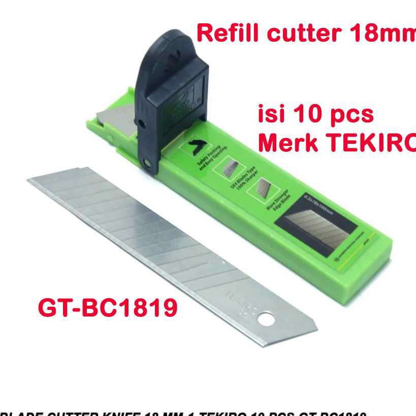 

Ekstra isi 1 pcs Cutter BESAR 18mm TEKIRO refill Ulang Pisau GTBC1819isi 1 pcs Cutter BESAR 18mm TEKIRO refill Ulang Pisau GTBC1819