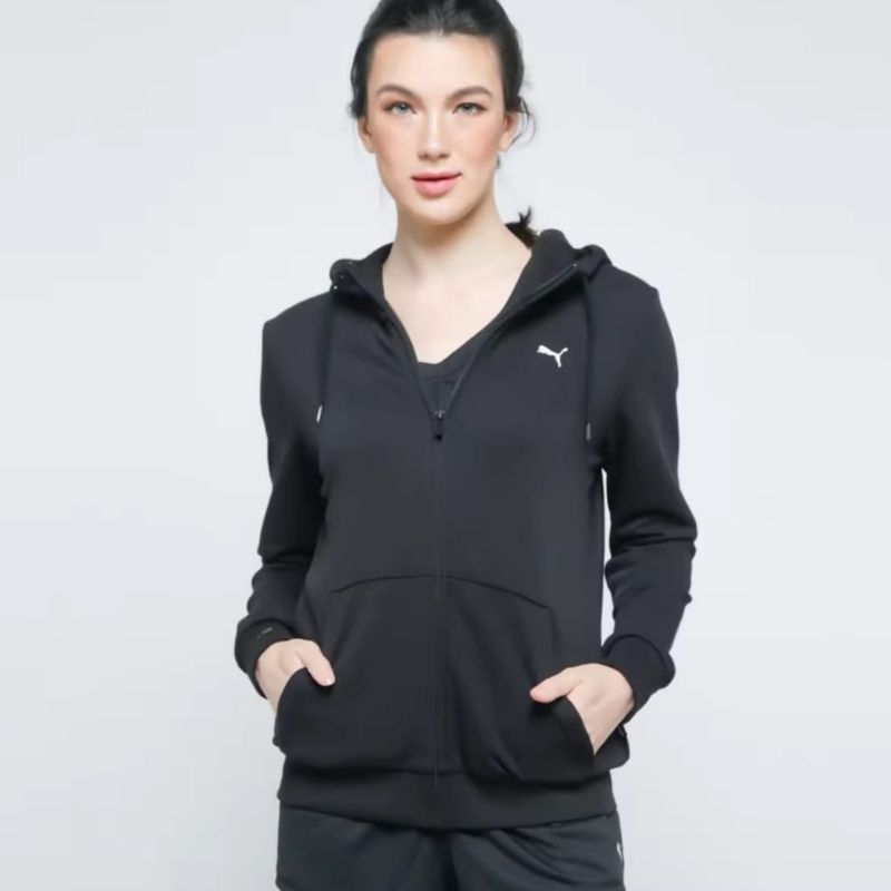 HOODIE ZIP PUM'A ESSENTIALS CAT FULL ZIP HOODIE WOMENS ORIGINAL