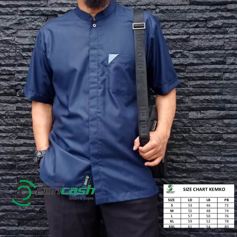 Kemeja koko / Koko Pria / Navy