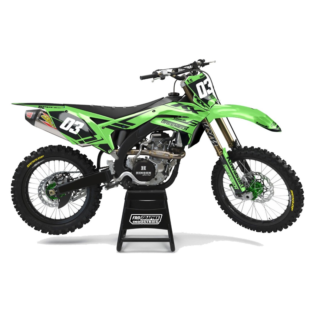 Stiker Kawasaki Kxf 250 Warna Hijau