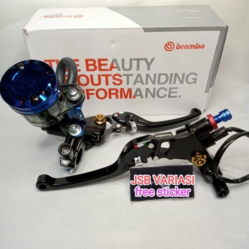 Master Rem Radial 98 Limited Plus Tabung Besar Twotone Blue PNP Ninja/CBR/Satria Fu/RX King/Vario Dl