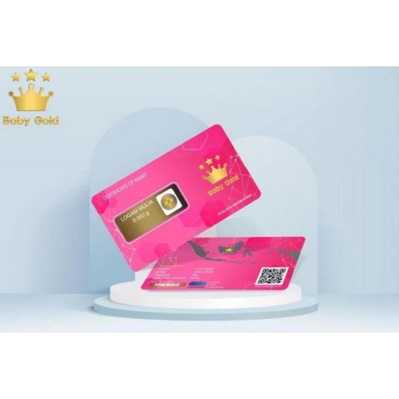 Logam Mulia Emas 0,002 Gram Pink