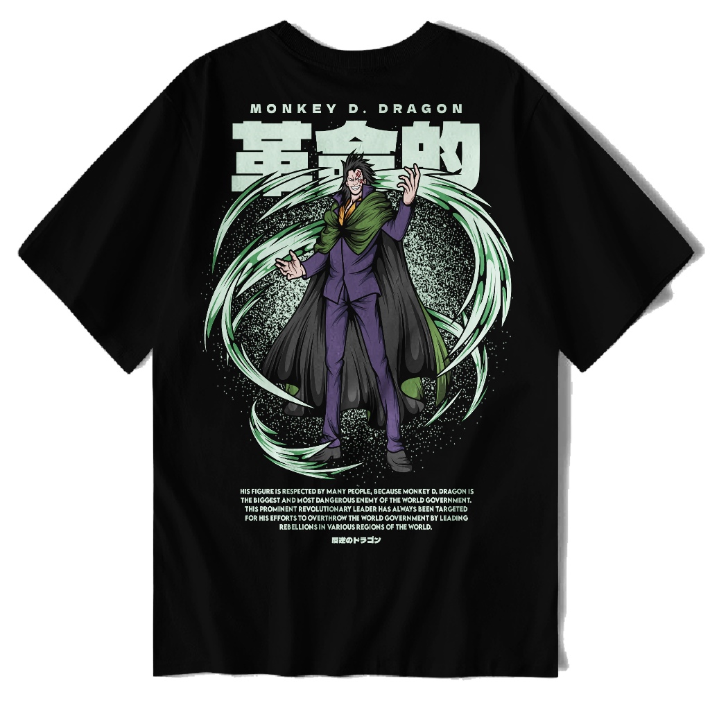 Kaos Baju Anime One Piece Monkey D Dragon ANIMEMOUS