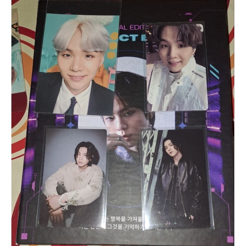 PHOTOCARD BTS SUGA,DVD MOTS,POB PVC DDAY,SUGA PTD, POB WV