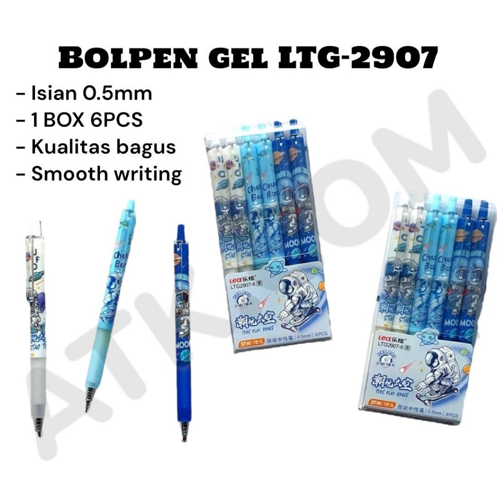 

Pulpen Gel Tipe Cetek LTG-2907 / Astronot / Bolpen Mekanik / Gel Pen / Balpen Jel Cetek