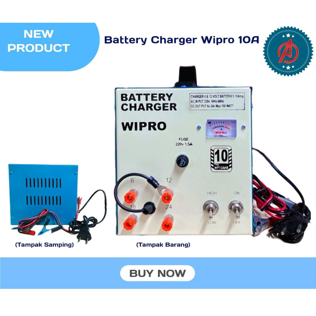 Battery Charger/ Charger Accu Wipro 10A