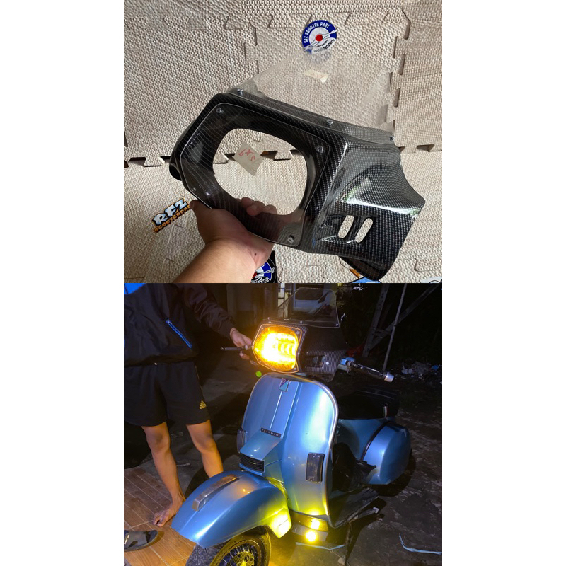 aksesoris vespa Driver Screen gordon Vespa PX series Exlusive Strada Spartan Ps Newpx