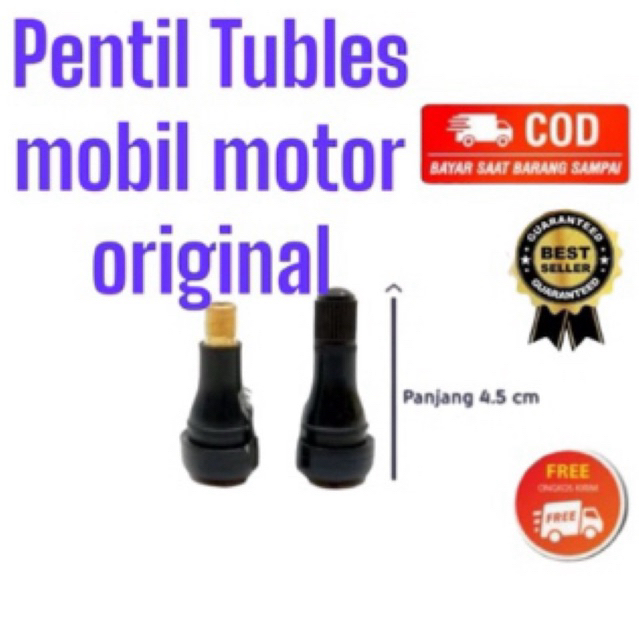 Pentil BAN TUBLES ORIGINAL SATUAN MOBIL MOTOR TPYOTA NISSAN KIA WULING dll semua mobil motor