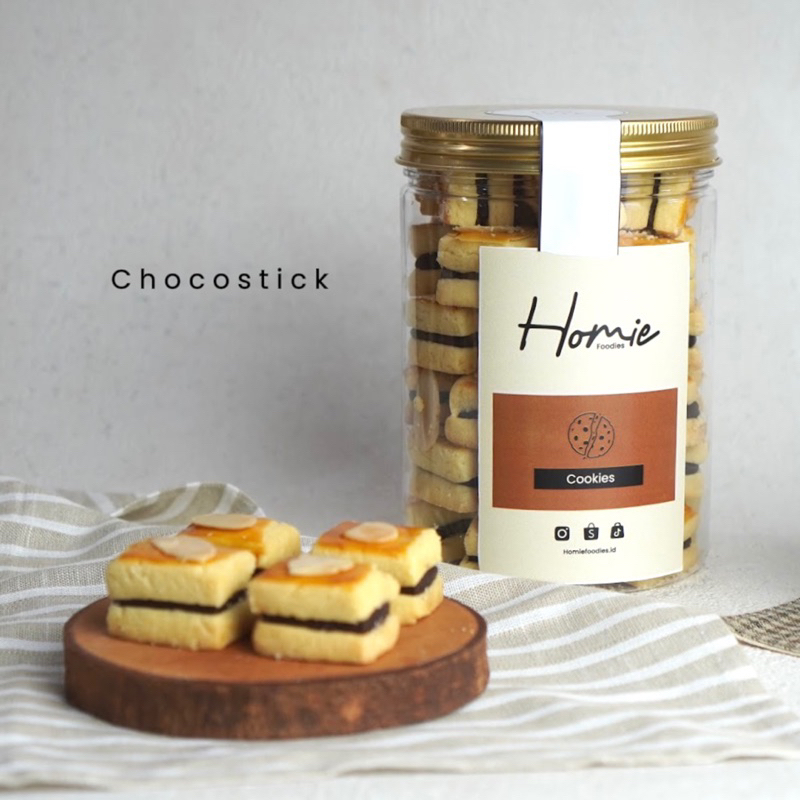 

chocostick cookies Kemasan Toples | Kue Kering | Kue coklat stik | Kue Lebaran