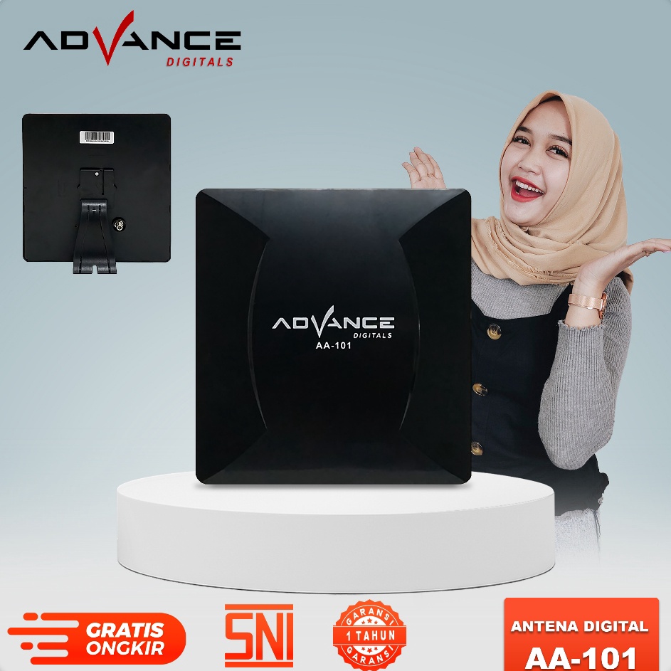 Antena TV Indoor atau Outdoor Advance AA11 Garansi Resmi 1 Tahun Penguat HDTV Digital Bisa Untuk TV 