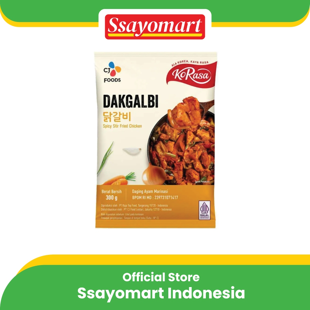 

Cj Korasa Dakgalbi 300 gr / Daging Ayam Marinasi Ala Korea 300 gr