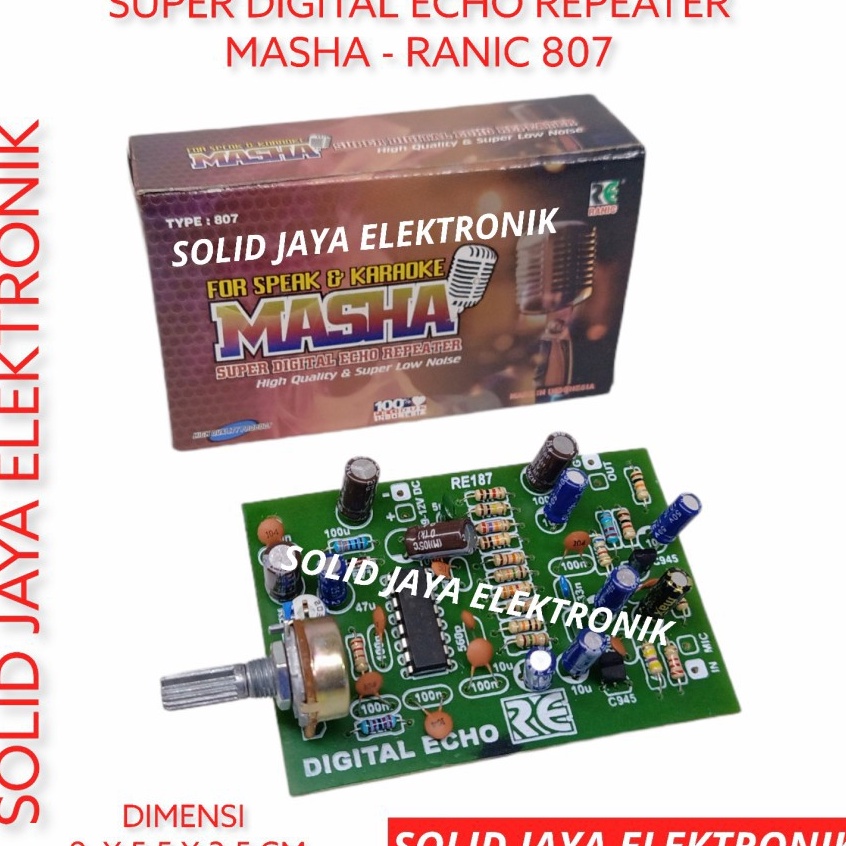 Super promo KIT DIGITAL ECHO REPEATER KARAOKE DAN VOKAL VOCAL MIC MIK MICROPHONE LOW NOISE MASHA RAN
