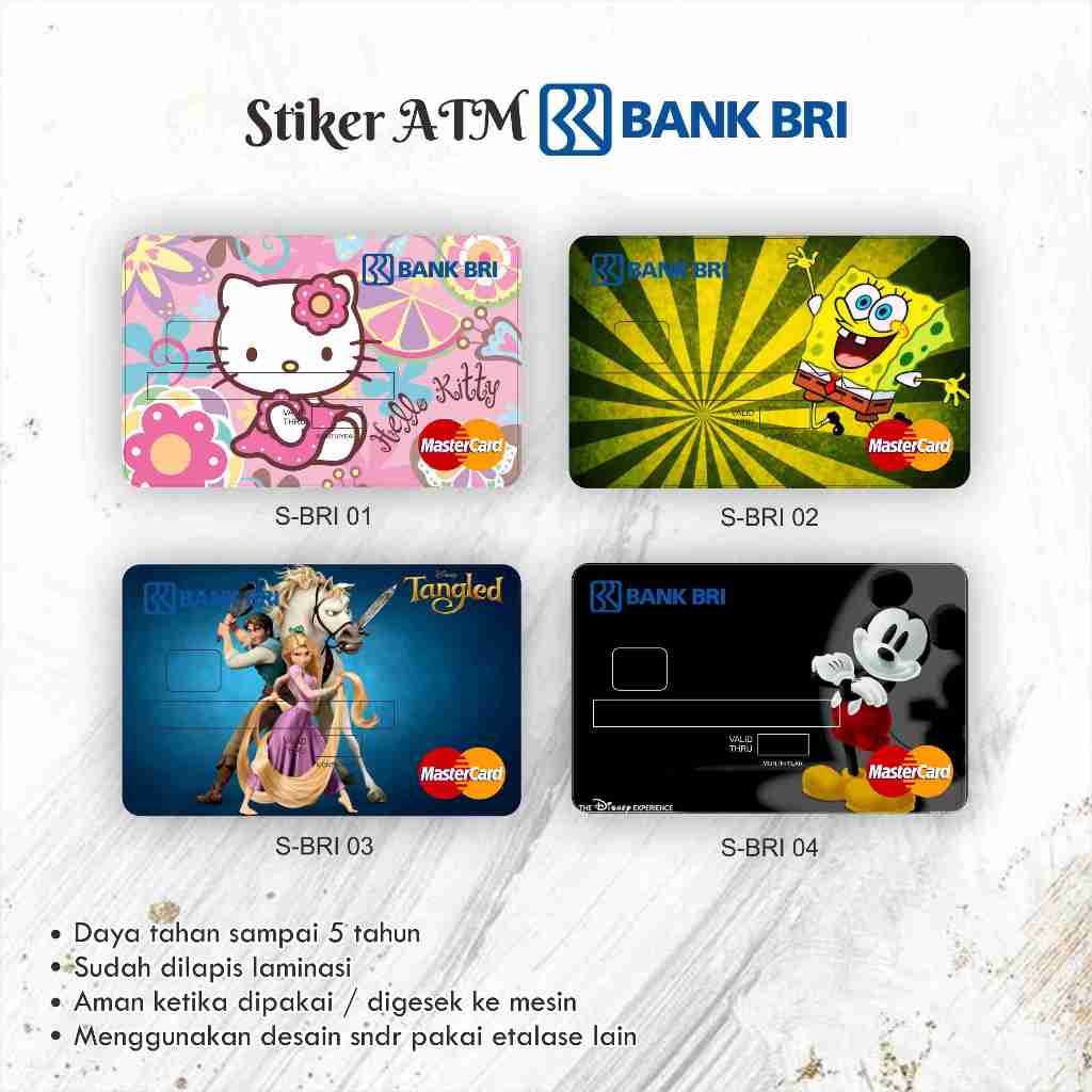 

Stiker / Garskin / Skin ATM BRI Britama Chip