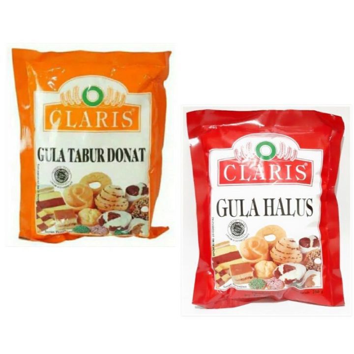 

Gula Tabur Donat Gula Halus Gula Donat @ 250 Gram Gula Tabur Claris Gula Donat Claris icing sugar