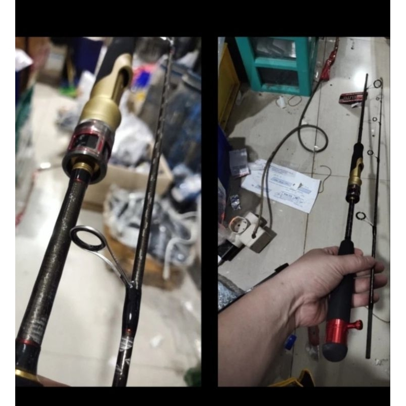 joran pancing elito royal attack II js 180 solid carbon Fuji ring blank kevlar