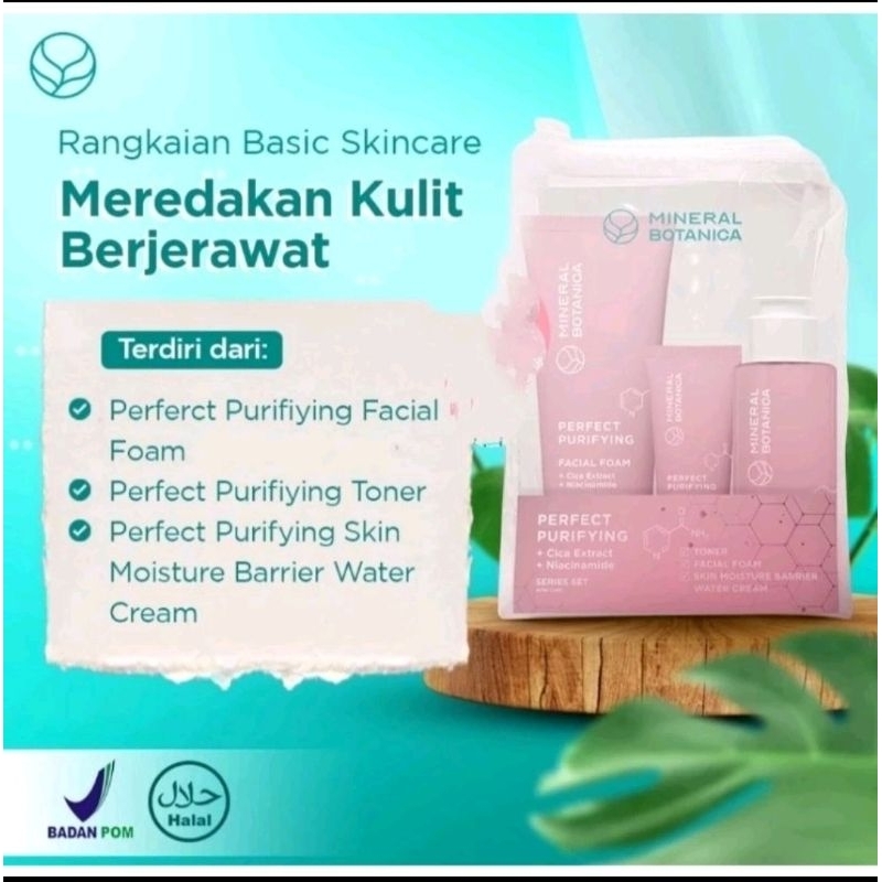 MINERAL BOTANICA Acne Care Perfect Purifying Toner - Face Wash - Serum - Face Mist