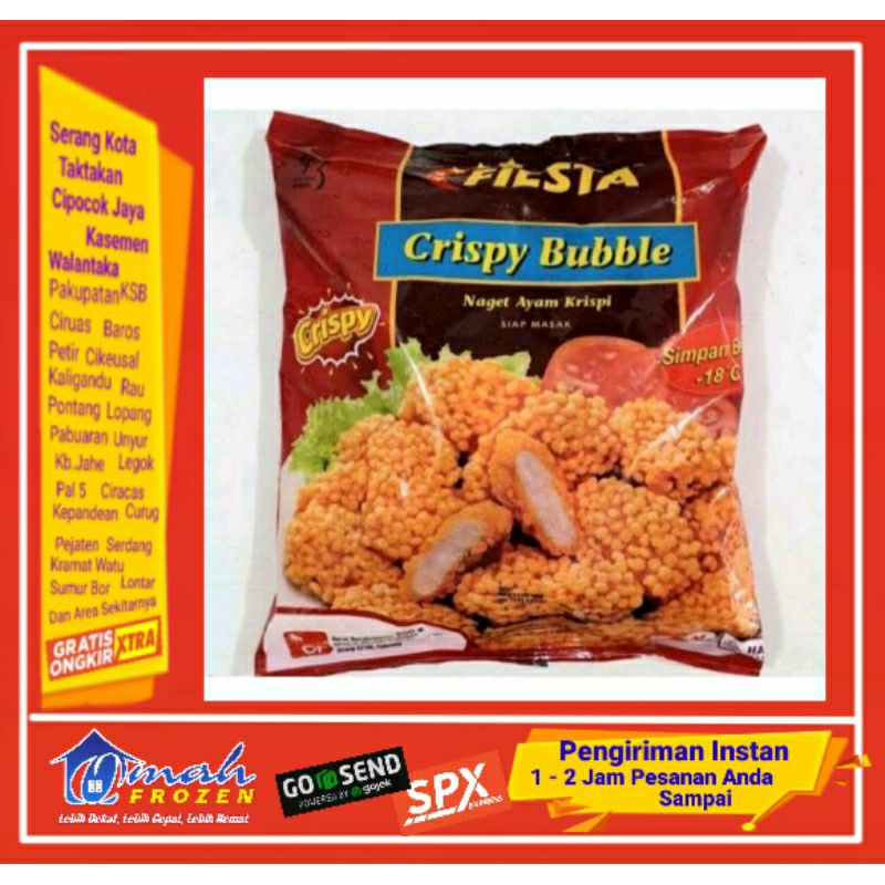 

Nugget Fiesta Crispy Bubble 500g, Naget Frozen Serang