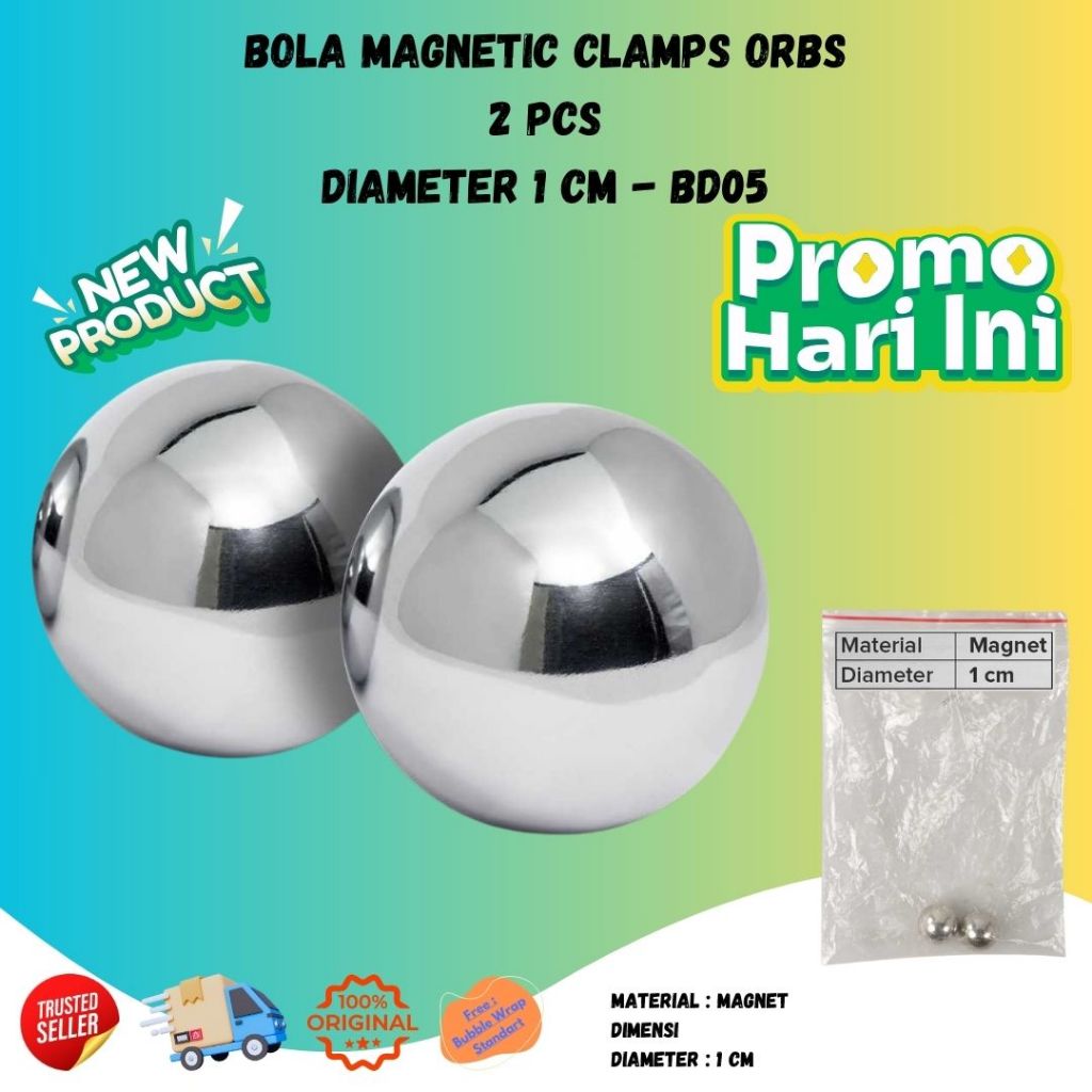 Bola Magnetic Magnet Kuat Clamps Orbs Isi 2pcs Ukuran 10mm Murah