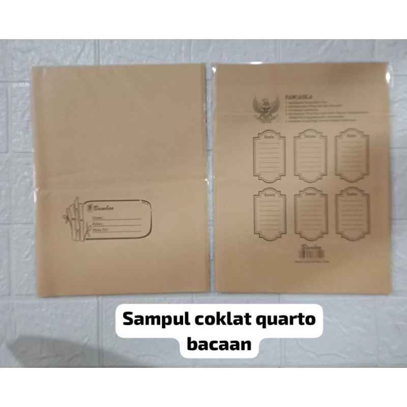 

sampul coklat quarto tulisan isi 20..