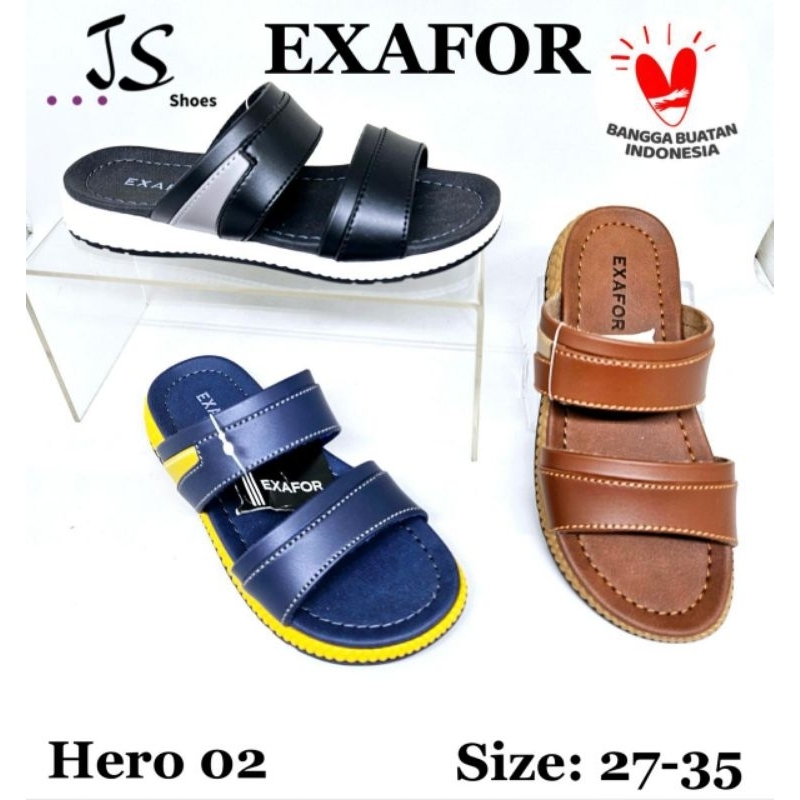 EXAFOR HERO 02 - SANDAL SLOP CASUAL ANAK COWOK MERK EXAFOR ORIGINAL