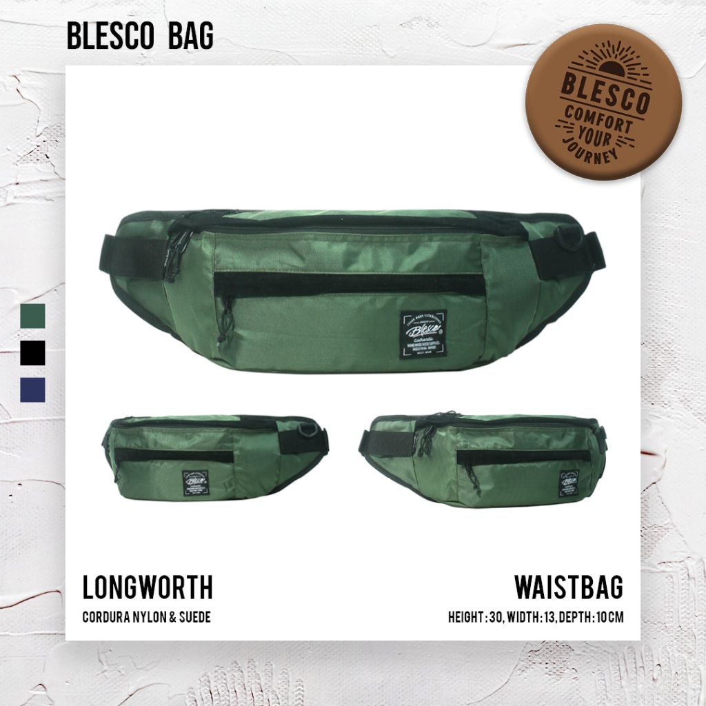 Tas Bahu Pria Shoulder Bag Warna Hijau Longworth