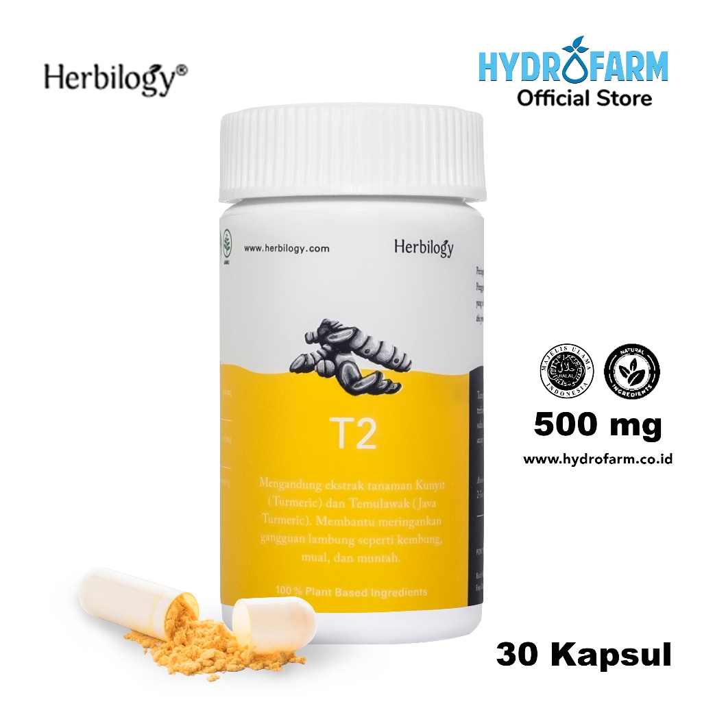 

Herbilogy - T2 (Kunyit & Temulawak ) Vegetarian Capsule