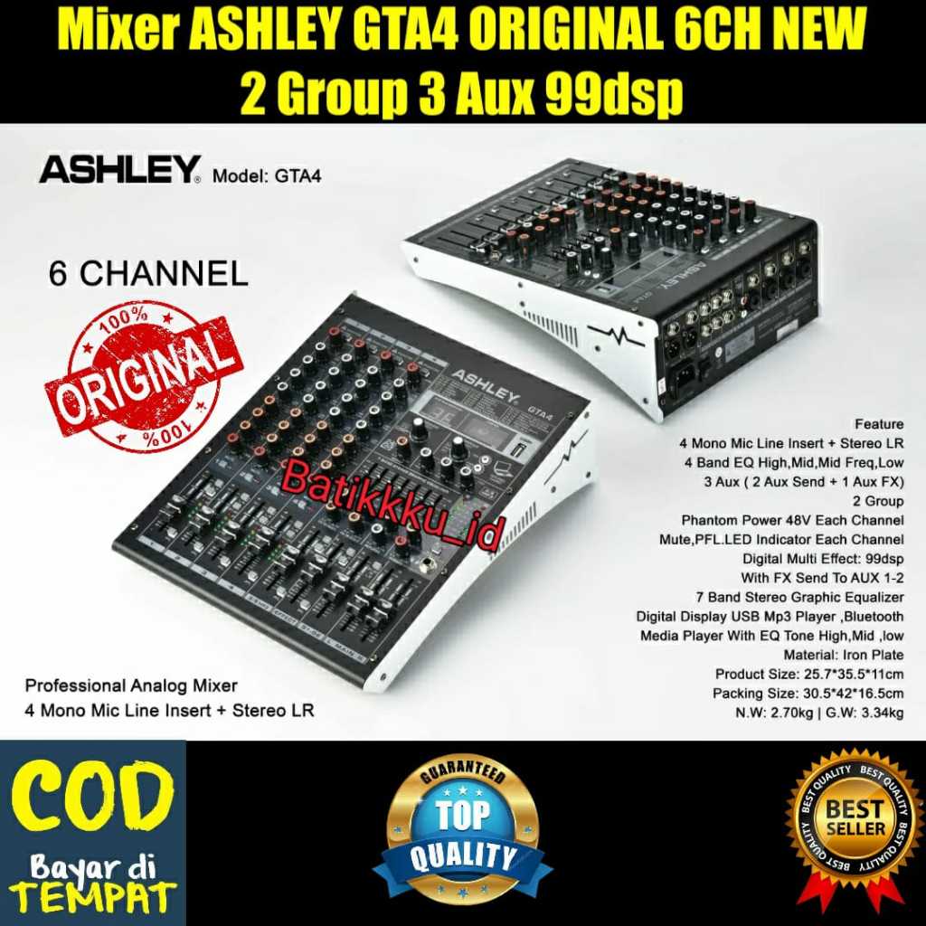 Mixer ASHLEY GTA 4 GTA4 ORIGINAL 6CH NEW