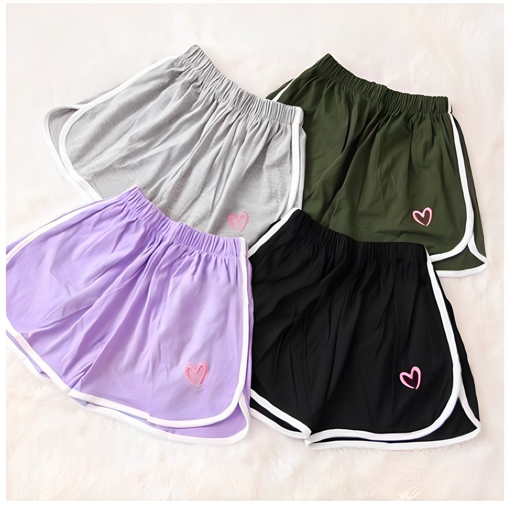 HOT PANTS LOVE, Celana Pendek Love, Celana Hot Wanita