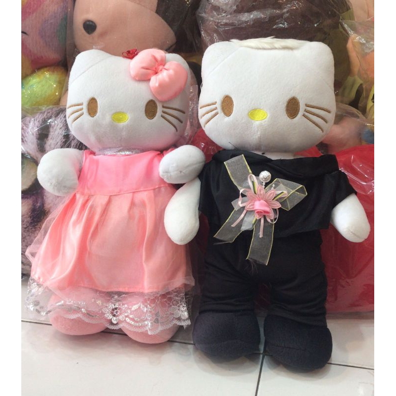 BONEKA HELLO KITTY PENGANTIN BONEKA WEDING BONEKA LUCU NIKAH