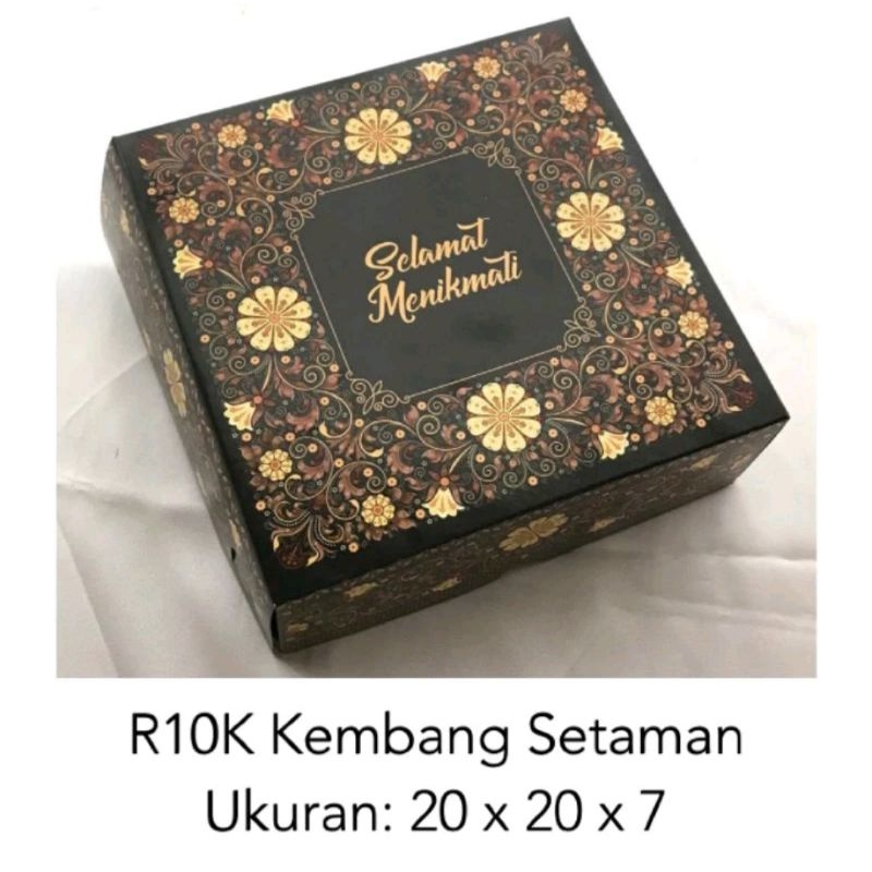 

Dos Nasi R10K motif Kembang Setaman uk 20x20x7 /Dos Snack/Dos Kue/