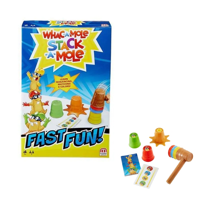 Mattel Fast Fun Whac A Mole Stack A Mole