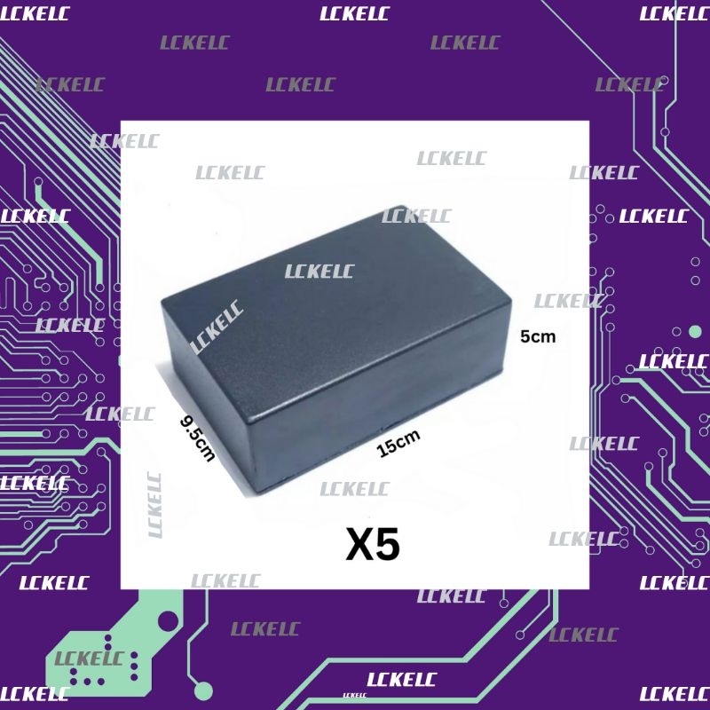 BOX PVC PLASTIK HITAM X5