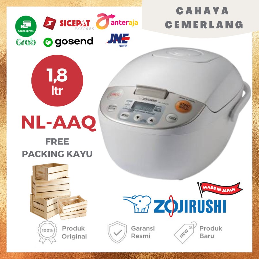 Zojirushi Micom Fuzzy Neuro Rice Cooker NL AAQ18 1,8L
