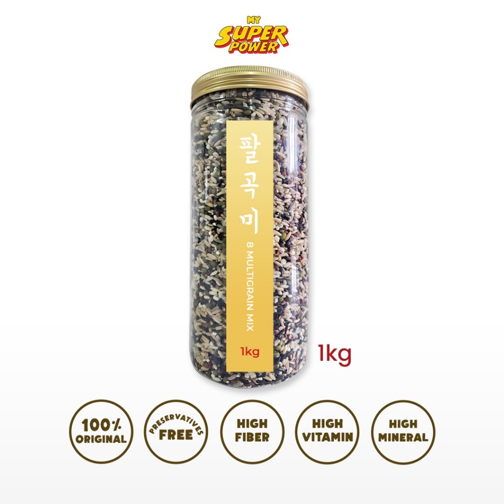 

Beras Kesehatan Anti Diabetes 1kg/8 Multi Grain Mix/Nasi Korea /My Super Power