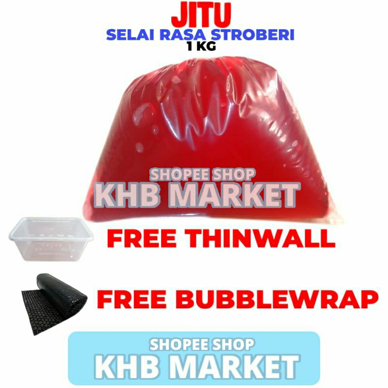 

Selai Filling Isian Stroberi 1 KG Ekonomis Jitu