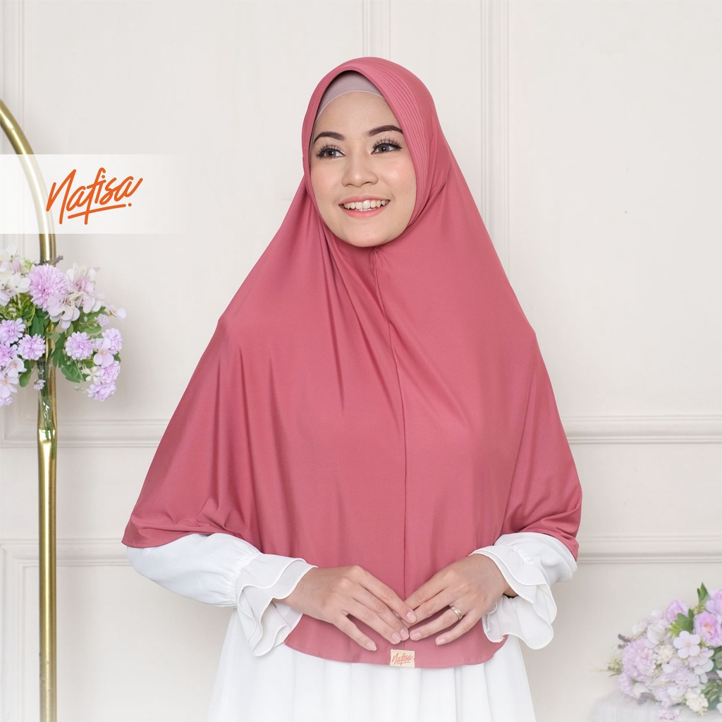 Nafisa New Asha Lycra Premium Part 2 | Jilbab Instan Bergo Pet Antem Lycra Eksklusif