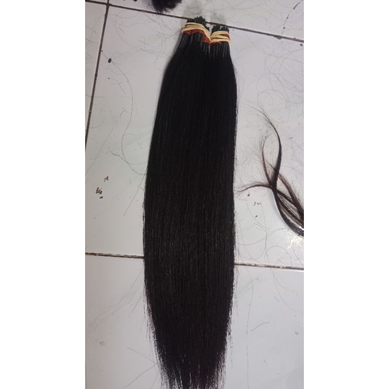 rambut sambungan asli 45cm