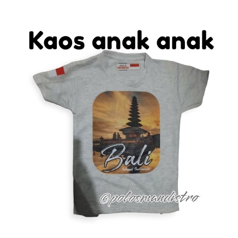 kaos Anak anak Baju oleh oleh BALI made in indonesia