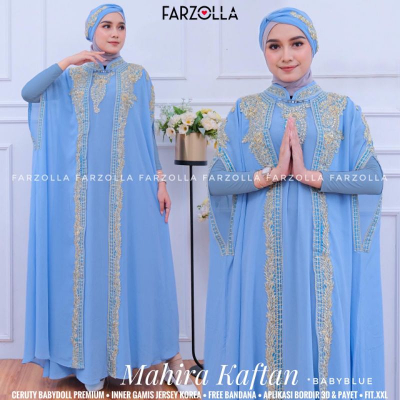 Mahira kaftan by farzolla / gamis kelelawar / gamis kaftan / caftan gamis