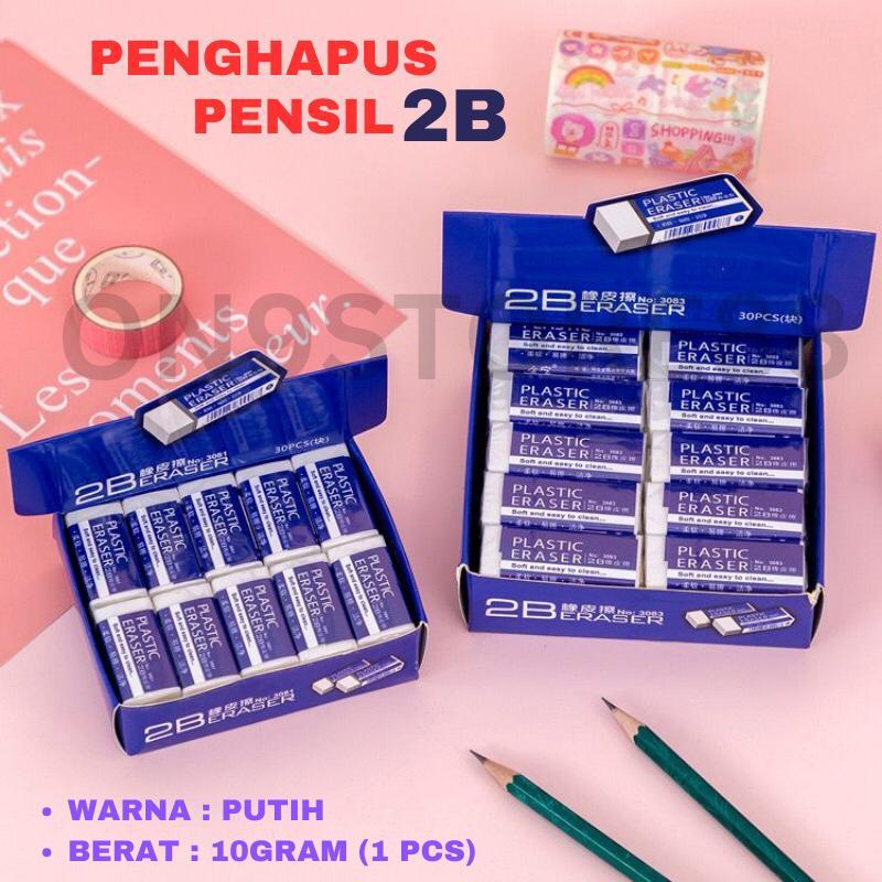 

PENGHAPUS PENSIL PUTIH GRADE UJIAN PREMIUM / PENGHAPUS PENSIL 2B / ERASER / PENGHAPUS EXAM GRADE