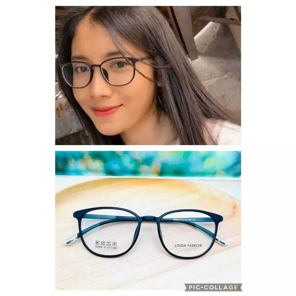 NEW FRAME KACAMATA WANITA LINDA FARROW TR95% lentur 5004 SUPER PREMIUM